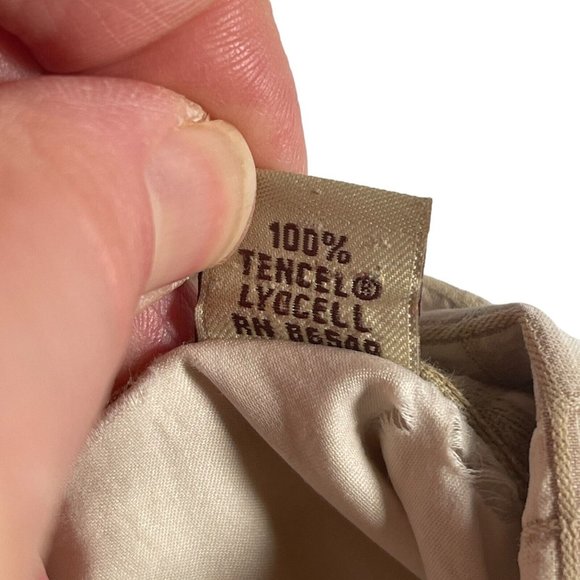 Tommy Bahama Mens Button Up Camp Shirt XXL Beige Plaid Tencel Outdoor Tropical - Picture 7 of 7